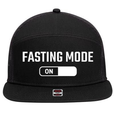 Fasting Mode On Islamic Holidays Ramadan Muslim Gift 7 Panel Mesh Trucker Snapback Hat