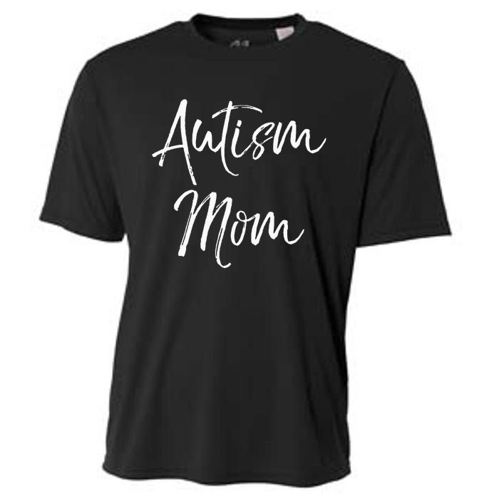 funny Mom of Boys Autism Gift Idea for Mother's Day Cooling Performance Crew T-Shirt