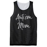 funny Mom of Boys Autism Gift Idea for Mother's Day Mesh Reversible Basketball Jersey Tank