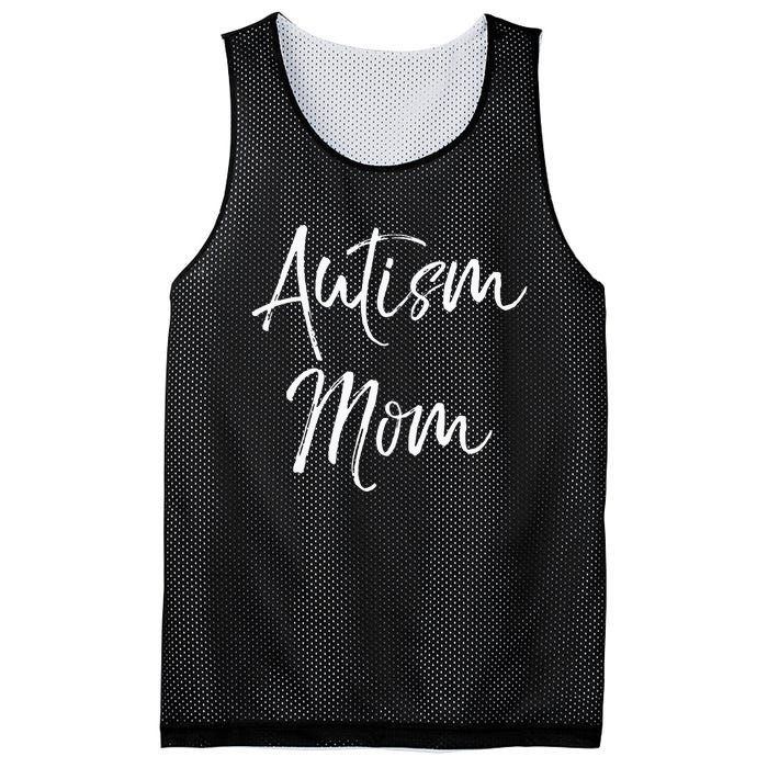 funny Mom of Boys Autism Gift Idea for Mother's Day Mesh Reversible Basketball Jersey Tank