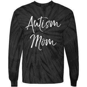 funny Mom of Boys Autism Gift Idea for Mother's Day Tie-Dye Long Sleeve Shirt