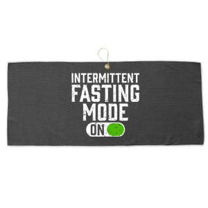 Fasting Mode On Long Term And Intermittent Fasting Gift Large Microfiber Waffle Golf Towel