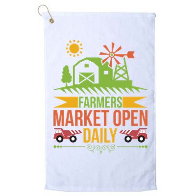 Farmers Market Open Daily Golf Towel