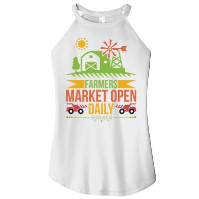 Farmers Market Open Daily Women's Perfect Tri Rocker Tank