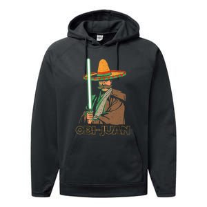 Funny Mexican Obi Juan Movie Parody Nerd Cinco De Mayo Gift Performance Fleece Hoodie