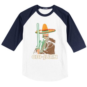 Funny Mexican Obi Juan Movie Parody Nerd Cinco De Mayo Gift Baseball Sleeve Shirt