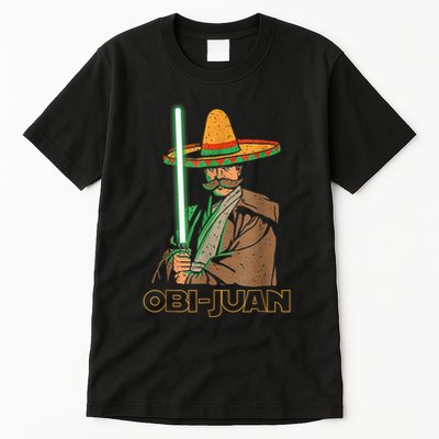 Funny Mexican Obi Juan Movie Parody Nerd Cinco De Mayo Gift Tall T-Shirt