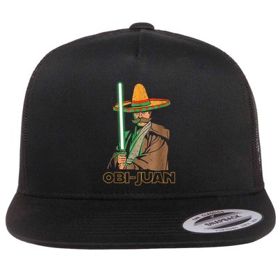 Funny Mexican Obi Juan Movie Parody Nerd Cinco De Mayo Gift Flatbill Hat