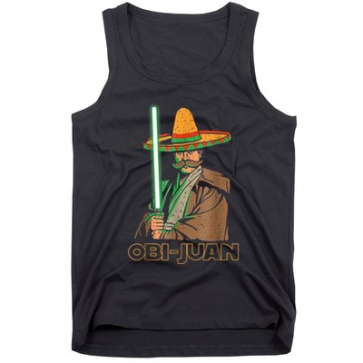 Funny Mexican Obi Juan Movie Parody Nerd Cinco De Mayo Gift Tank Top