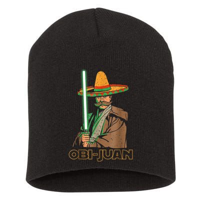 Funny Mexican Obi Juan Movie Parody Nerd Cinco De Mayo Gift Short Acrylic Beanie