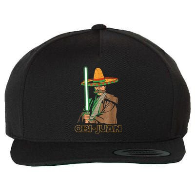 Funny Mexican Obi Juan Movie Parody Nerd Cinco De Mayo Gift Wool Snapback Cap