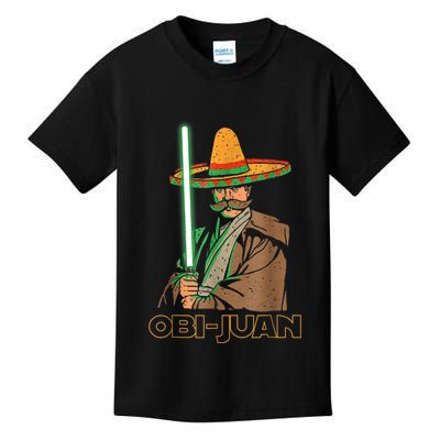 Funny Mexican Obi Juan Movie Parody Nerd Cinco De Mayo Gift Kids T-Shirt