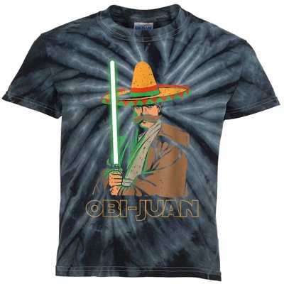 Funny Mexican Obi Juan Movie Parody Nerd Cinco De Mayo Gift Kids Tie-Dye T-Shirt