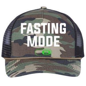 Fasting Mode On Weight Loss Workout Diet Gift Retro Rope Trucker Hat Cap