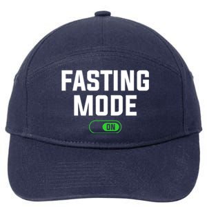 Fasting Mode On Weight Loss Workout Diet Gift 7-Panel Snapback Hat