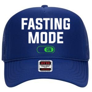 Fasting Mode On Weight Loss Workout Diet Gift High Crown Mesh Back Trucker Hat