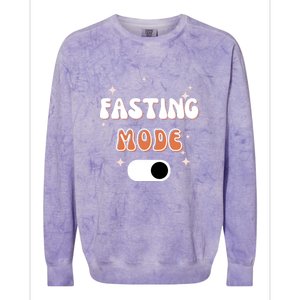 Fasting Mode On Ramadan MuBarak Gift Colorblast Crewneck Sweatshirt