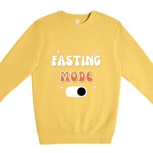 Fasting Mode On Ramadan MuBarak Gift Premium Crewneck Sweatshirt