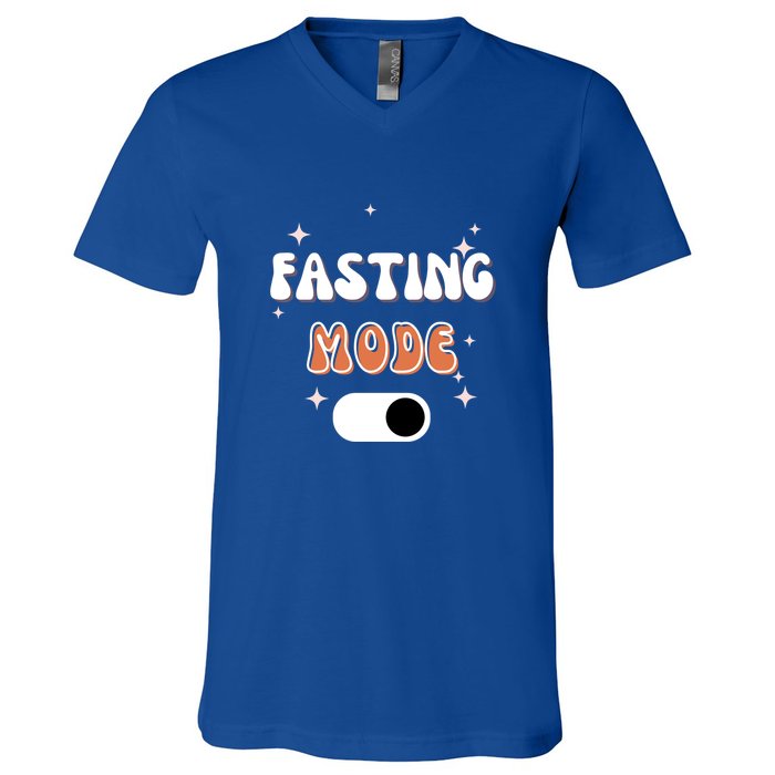 Fasting Mode On Ramadan MuBarak Gift V-Neck T-Shirt