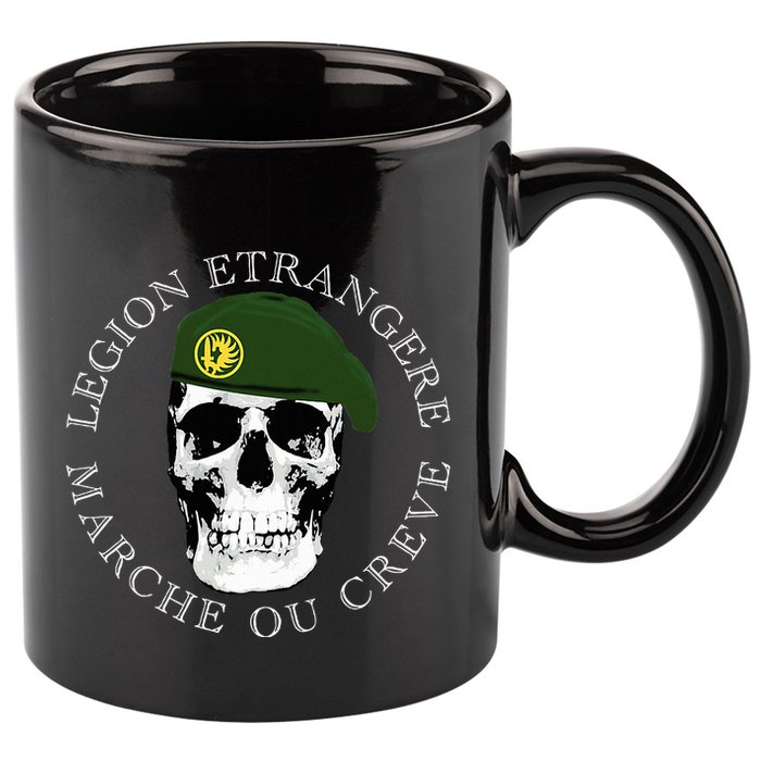 Foreign Marche Ou Creve 11oz C Handle Ceramic Mug