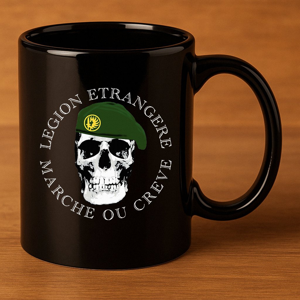 Foreign Marche Ou Creve 11oz C Handle Ceramic Mug