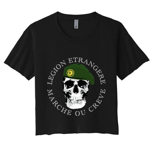 Foreign Marche Ou Creve Crop Top
