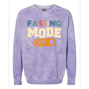 Fasting Mode On Ramadan Fasting And Weight Loss Gift Colorblast Crewneck Sweatshirt