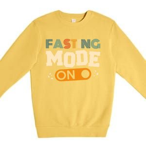 Fasting Mode On Ramadan Fasting And Weight Loss Gift Premium Crewneck Sweatshirt