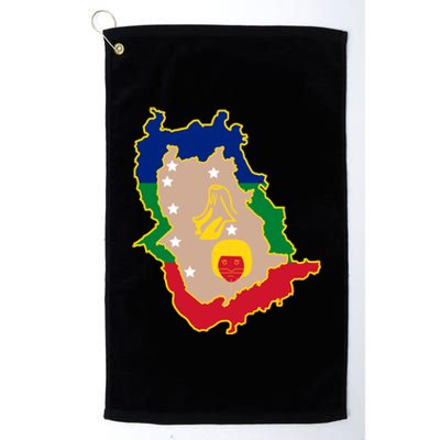 Flag Map Of Amazonas Venezuela Gift Platinum Collection Golf Towel