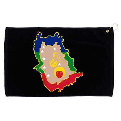 Flag Map Of Amazonas Venezuela Gift Grommeted Golf Towel