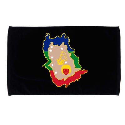 Flag Map Of Amazonas Venezuela Gift Microfiber Hand Towel