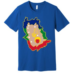 Flag Map Of Amazonas Venezuela Gift Premium T-Shirt