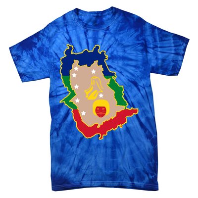 Flag Map Of Amazonas Venezuela Gift Tie-Dye T-Shirt