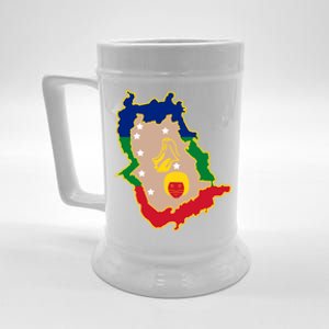 Flag Map Of Amazonas Venezuela Gift Beer Stein