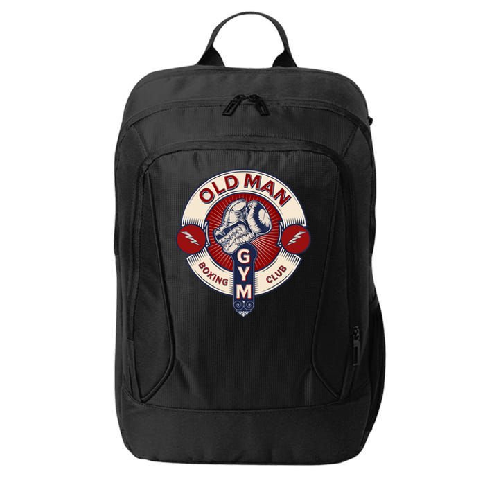 Funny MMA Old Man Boxing Club Combat Sports City Backpack