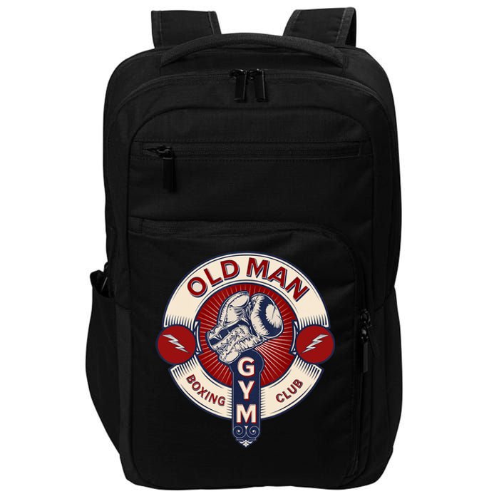 Funny MMA Old Man Boxing Club Combat Sports Impact Tech Backpack