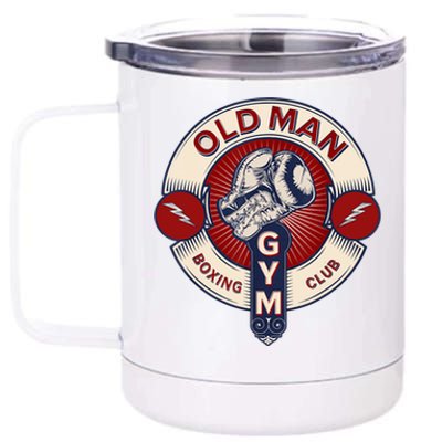 Funny MMA Old Man Boxing Club Combat Sports 12 oz Stainless Steel Tumbler Cup