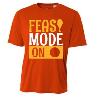 Feast Mode On Thanksgiving Turkey Day Gift Cooling Performance Crew T-Shirt