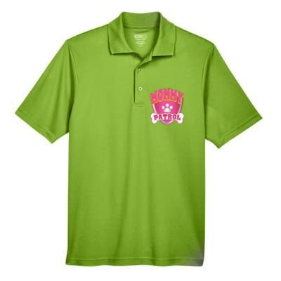 Funny Mommy Of The Birthday Girl Dog Paw Mom Matching Gift Men's Origin Performance Pique Polo