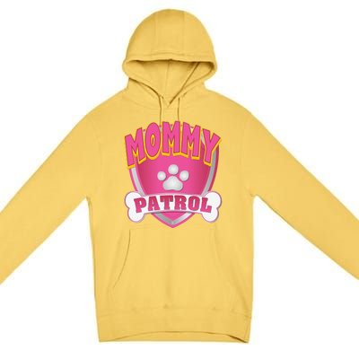 Funny Mommy Of The Birthday Girl Dog Paw Mom Matching Gift Premium Pullover Hoodie