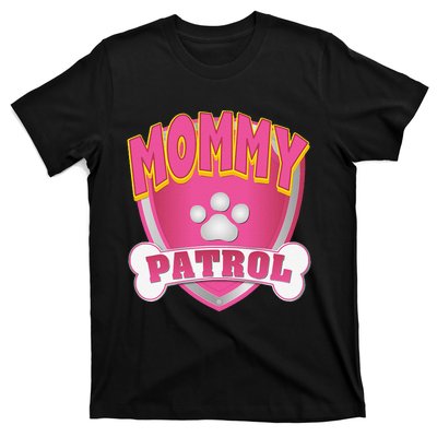 Funny Mommy Of The Birthday Girl Dog Paw Mom Matching Gift T-Shirt