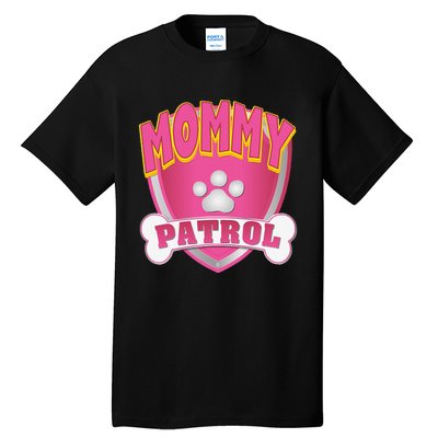 Funny Mommy Of The Birthday Girl Dog Paw Mom Matching Gift Tall T-Shirt