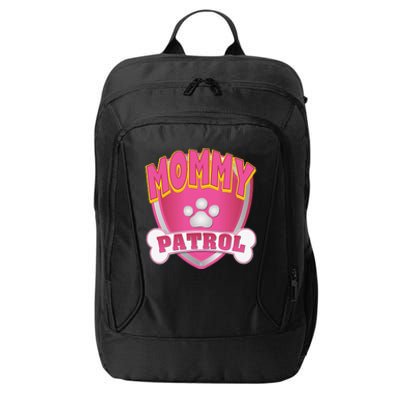 Funny Mommy Of The Birthday Girl Dog Paw Mom Matching Gift City Backpack