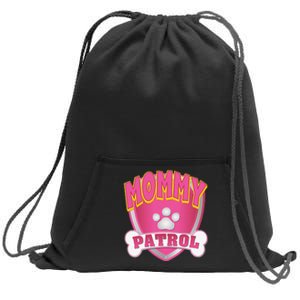 Funny Mommy Of The Birthday Girl Dog Paw Mom Matching Gift Sweatshirt Cinch Pack Bag