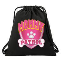 Funny Mommy Of The Birthday Girl Dog Paw Mom Matching Gift Drawstring Bag