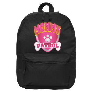 Funny Mommy Of The Birthday Girl Dog Paw Mom Matching Gift 16 in Basic Backpack