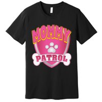 Funny Mommy Of The Birthday Girl Dog Paw Mom Matching Gift Premium T-Shirt