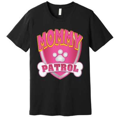 Funny Mommy Of The Birthday Girl Dog Paw Mom Matching Gift Premium T-Shirt