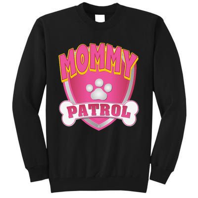 Funny Mommy Of The Birthday Girl Dog Paw Mom Matching Gift Tall Sweatshirt