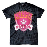 Funny Mommy Of The Birthday Girl Dog Paw Mom Matching Gift Tie-Dye T-Shirt